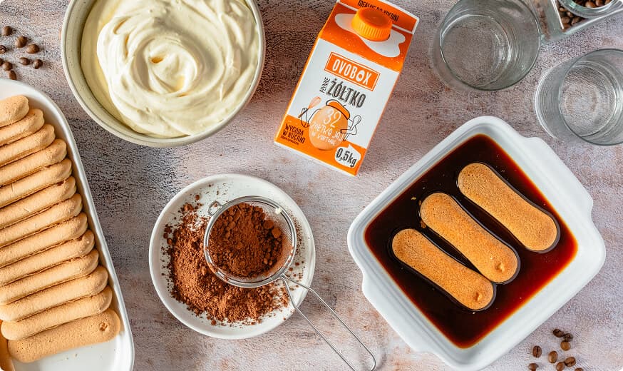 Tiramisu w szklankach