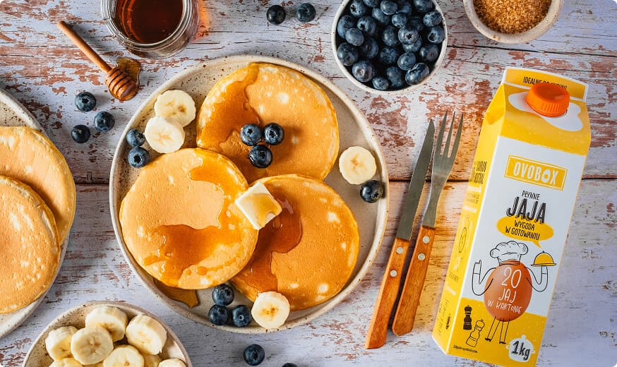 Puszyste pancakes z patelni